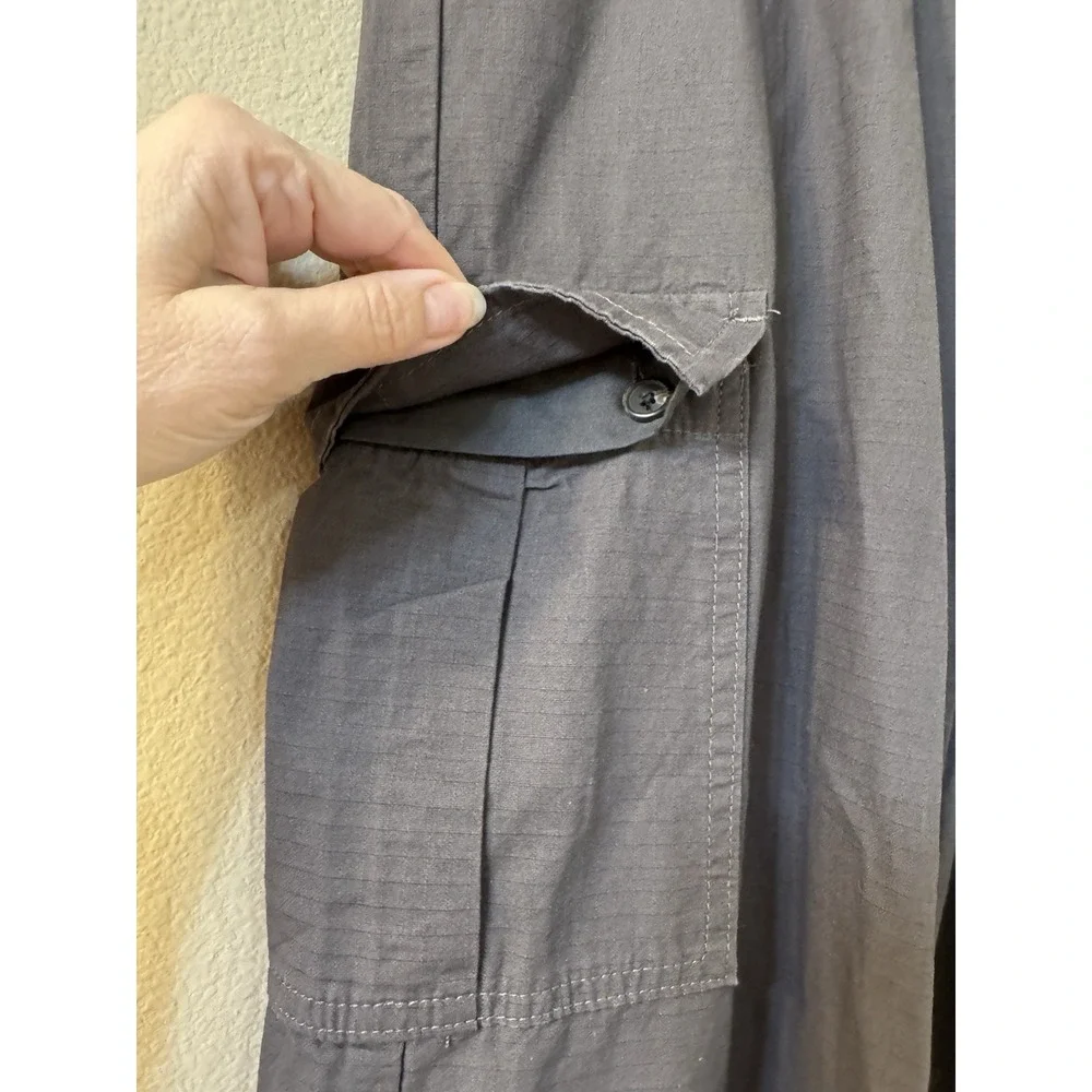 J Galt Shanghai Women's Ripstop Pants S Cargo Baggy Low Rise Wide‎ Leg Gorpcore